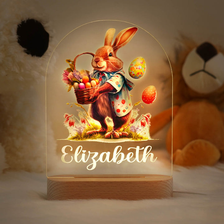 Personalized Easter Bunny Name Night Light