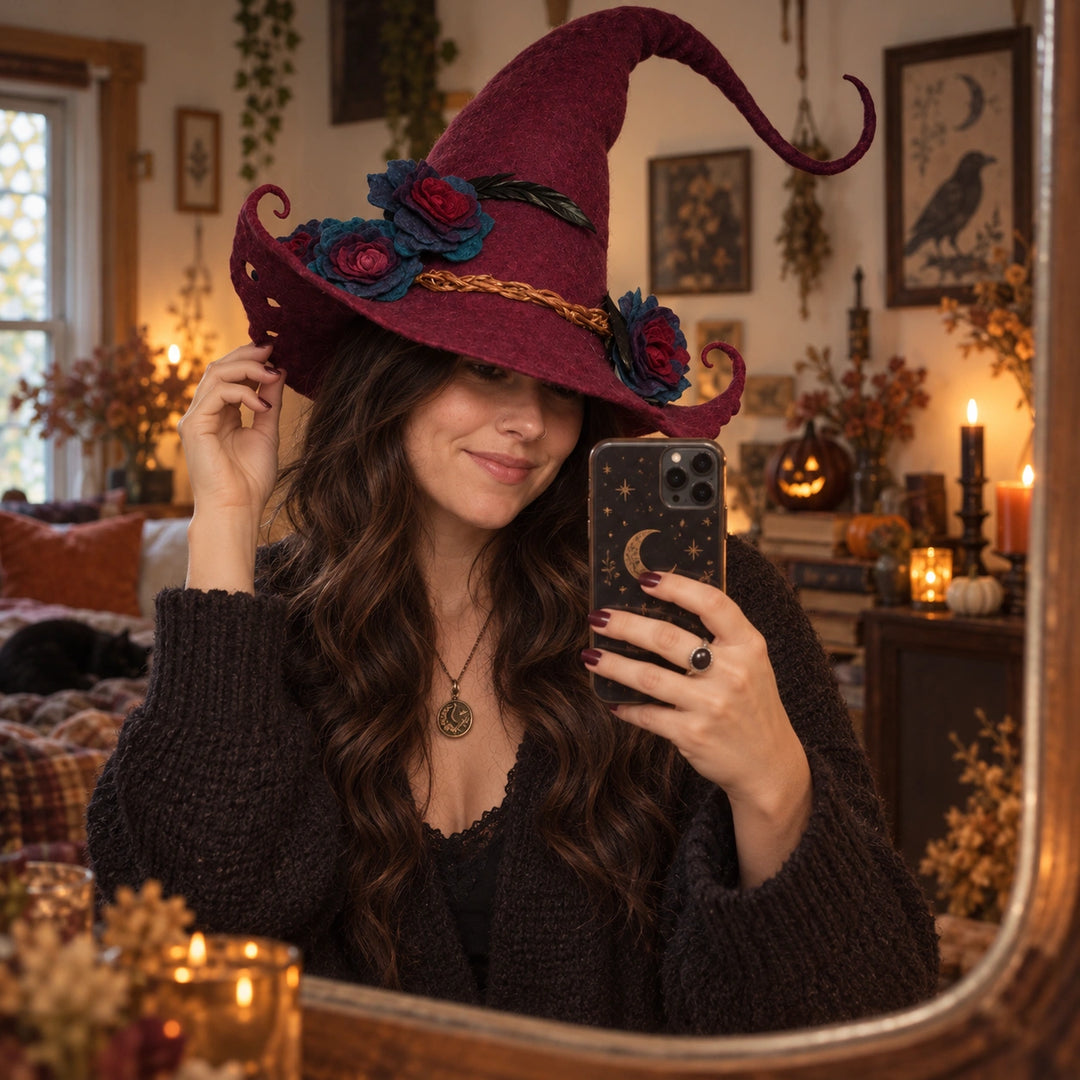 Enchanted Witch Hat™ – Vintage Felt Halloween Witch Hat