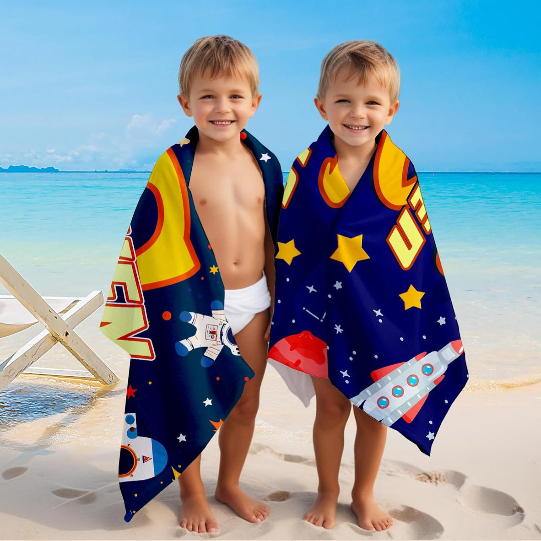 Personalised Named Kids Quick Dry Beach Towels 6 Sizes