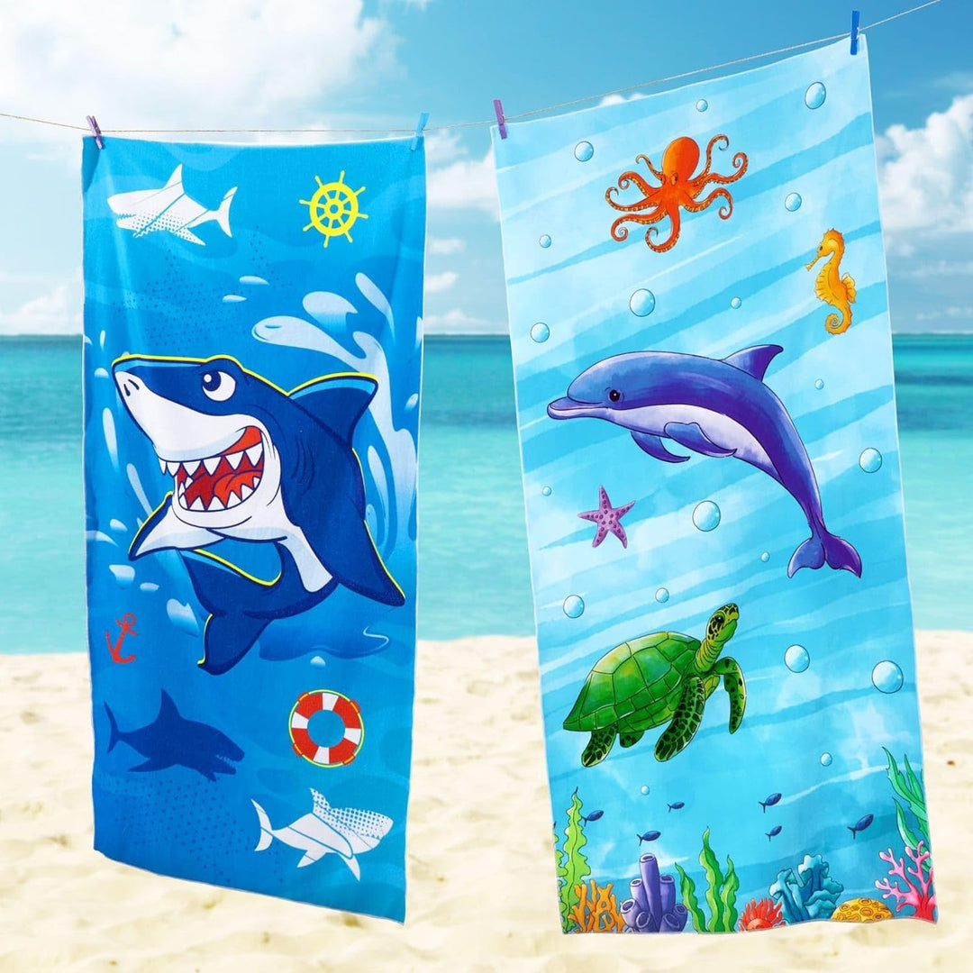 Personalized Girls Mermaid Kids Quick Dry Beach Towel