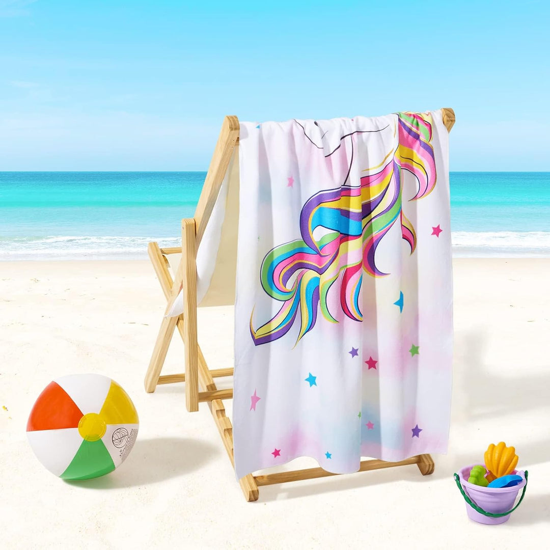 Personalized Girls Mermaid Kids Quick Dry Beach Towel