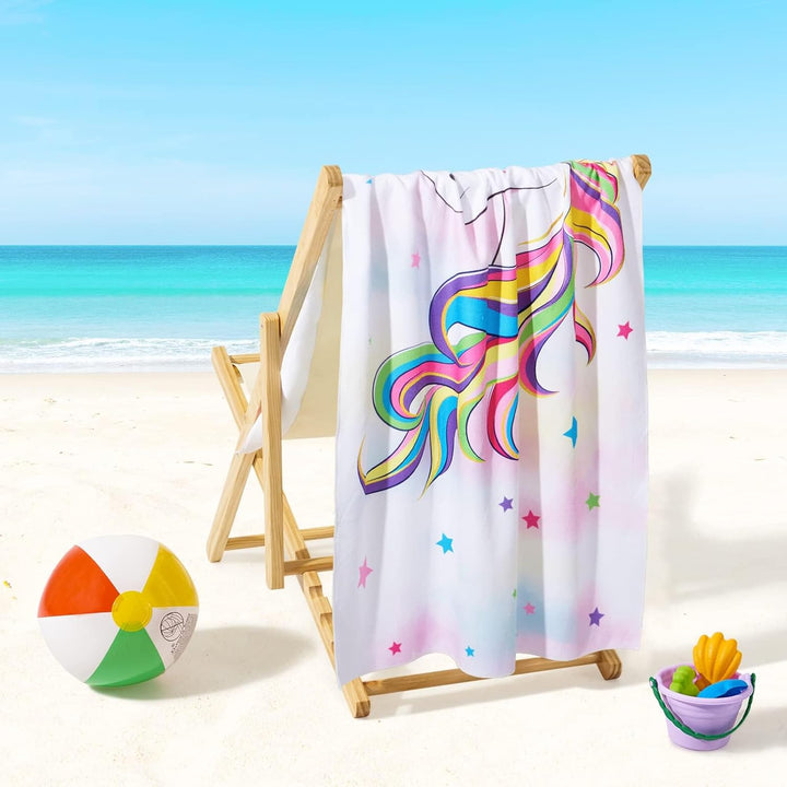 Personalized Girls Mermaid Kids Quick Dry Beach Towel