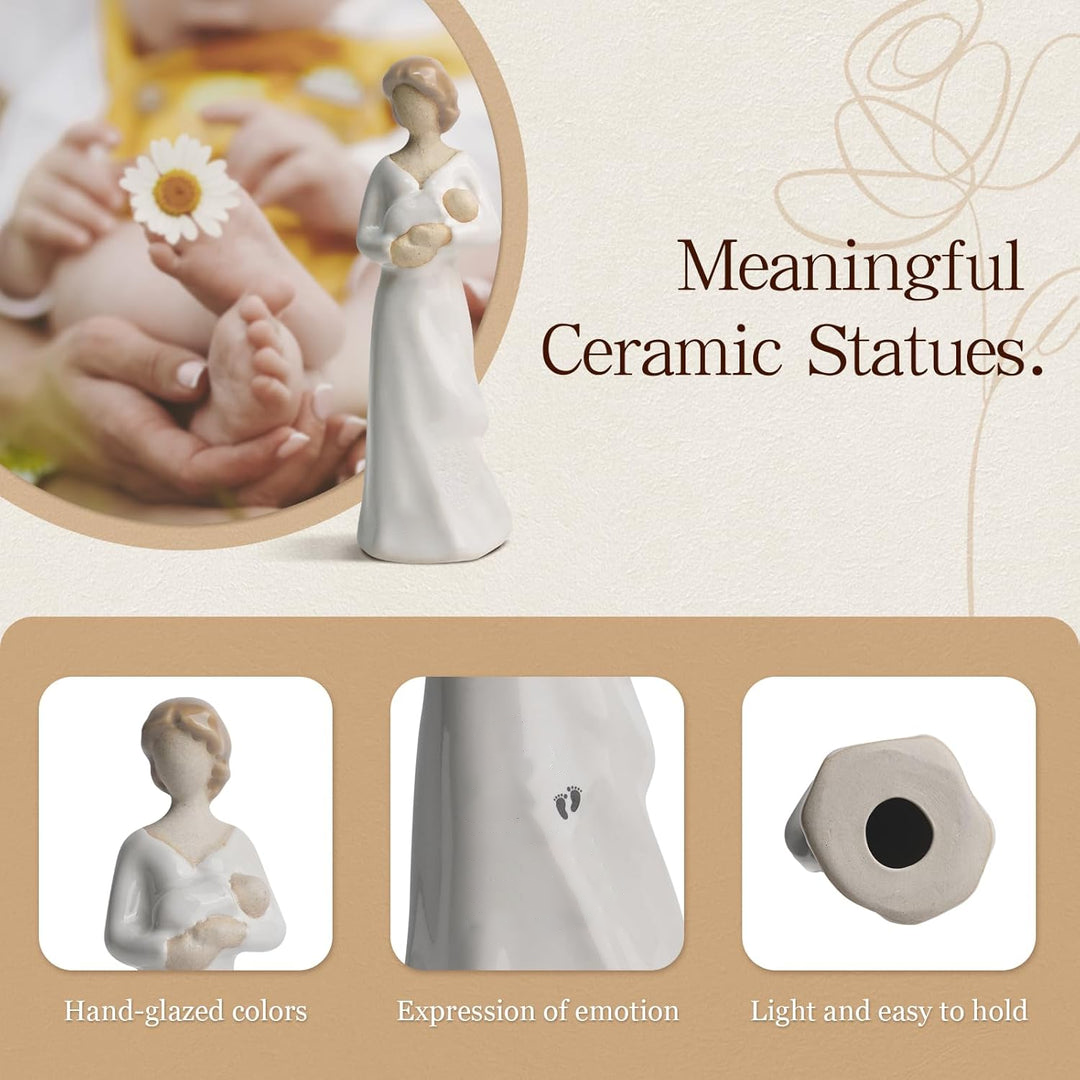 Personalized Hand-Painted Statue for Mom Porcelain Dolls for Women