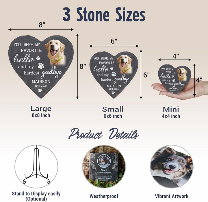 Personalized Pet Memorial Stones