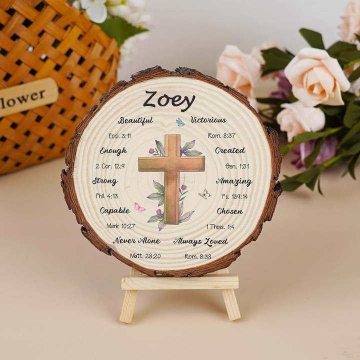 Personalized Christian Decorative Sign - Religious, Rustic