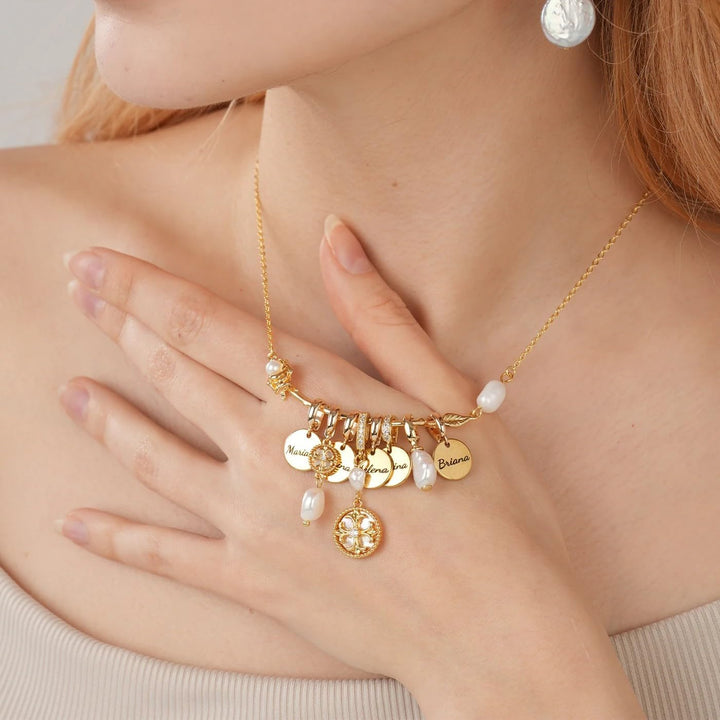 Personalized  Custom Name Necklace for Women - 18K Gold Plated Jewelry