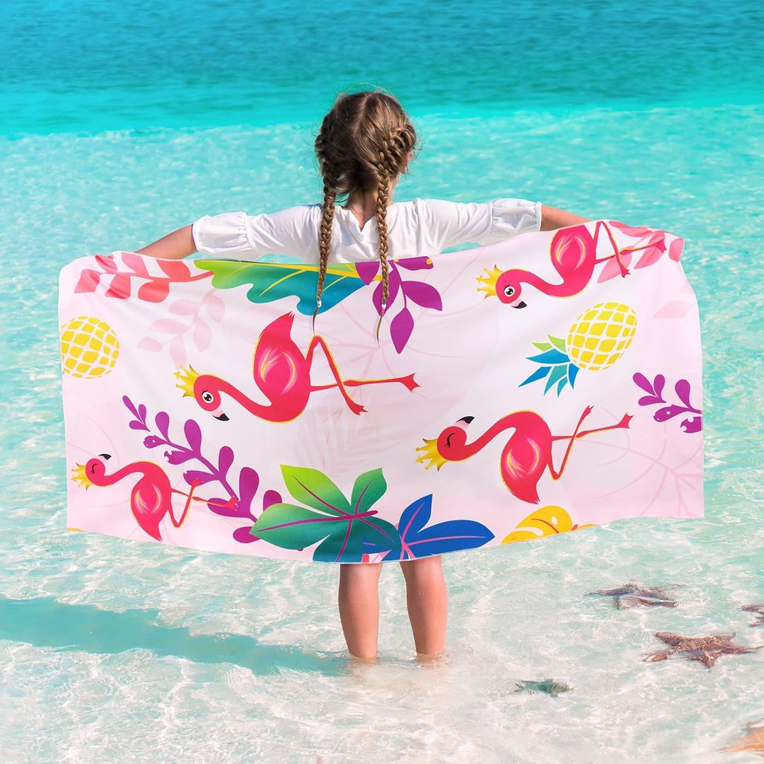 Personalized Girls Mermaid Kids Quick Dry Beach Towel