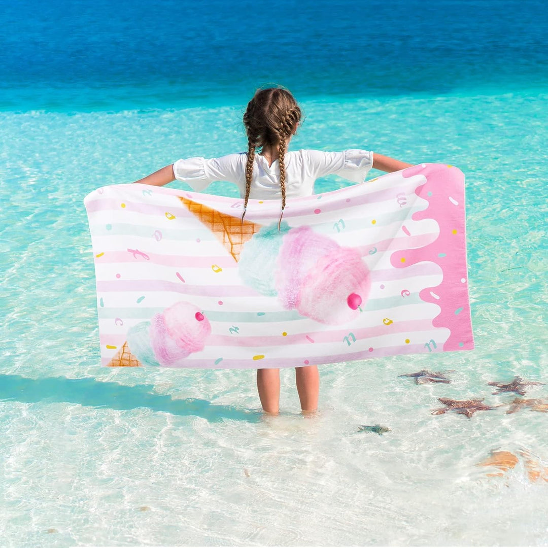 Personalized Girls Mermaid Kids Quick Dry Beach Towel