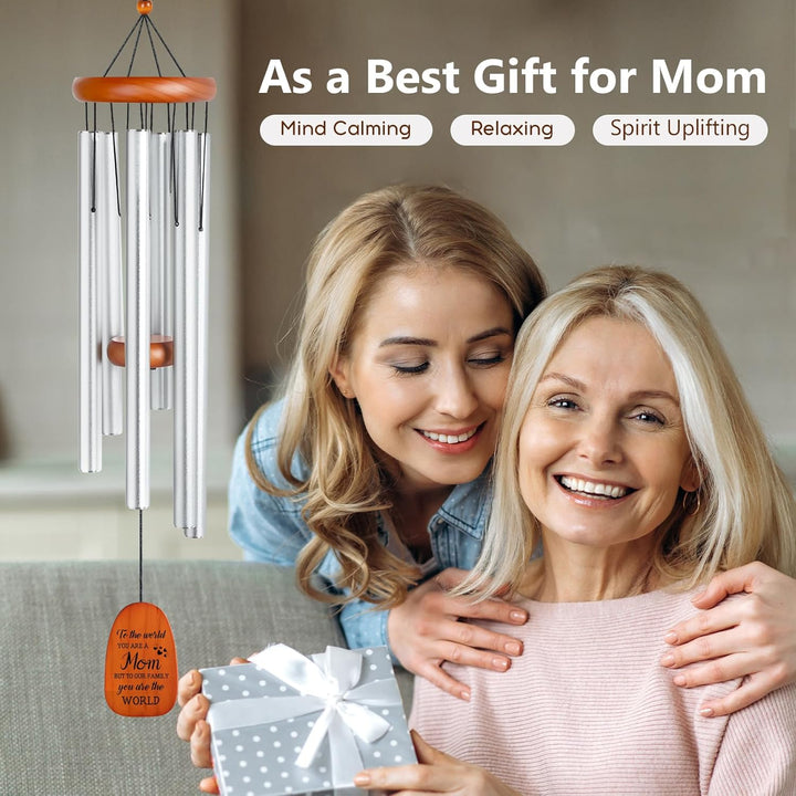 Personalized 37’’Outdoor Wind Chimes Present for Mom Gifts