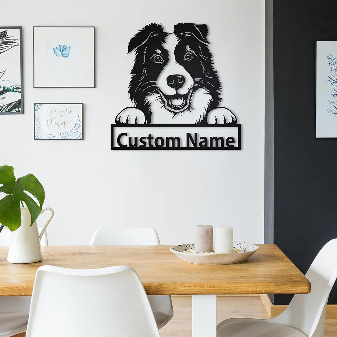 Personalized Pet Art: Custom Name Dog Decor