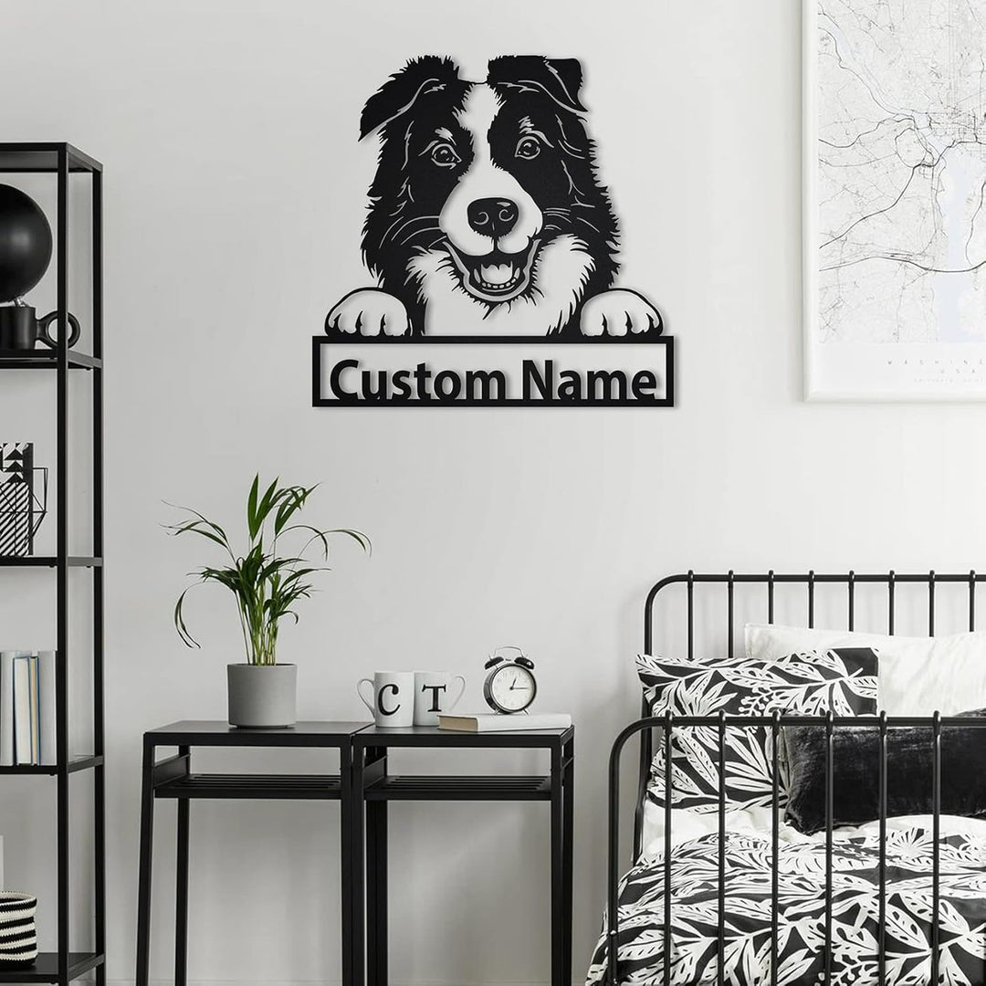 Personalized Pet Art: Custom Name Dog Decor