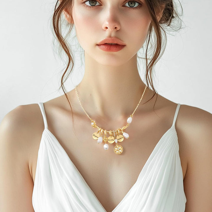 Personalized  Custom Name Necklace for Women - 18K Gold Plated Jewelry