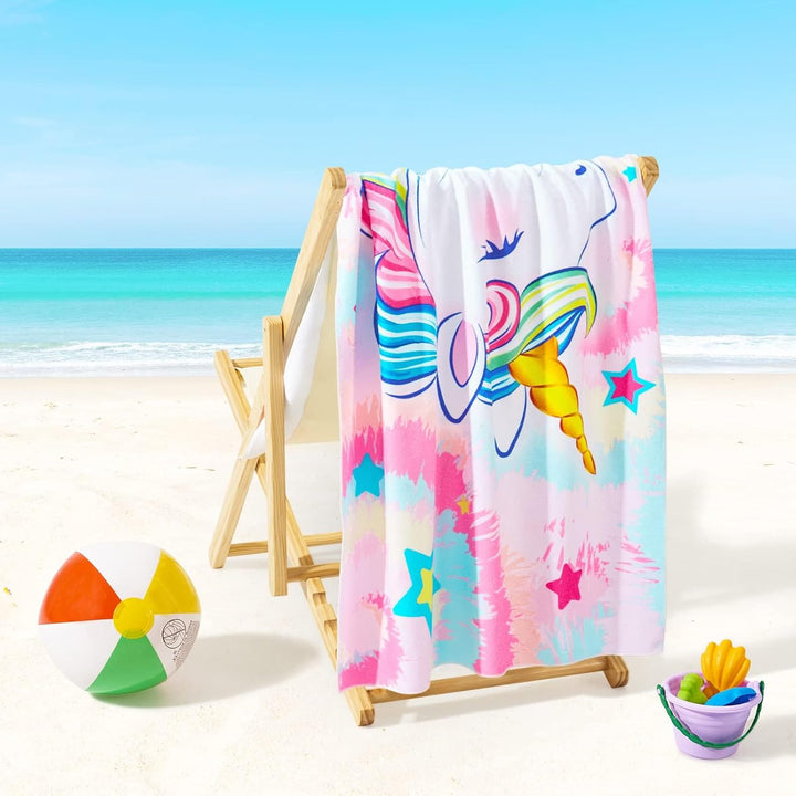 Personalized Girls Mermaid Kids Quick Dry Beach Towel