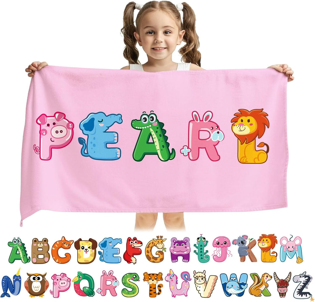 Personalized name quick-drying absorbent beach towel new style