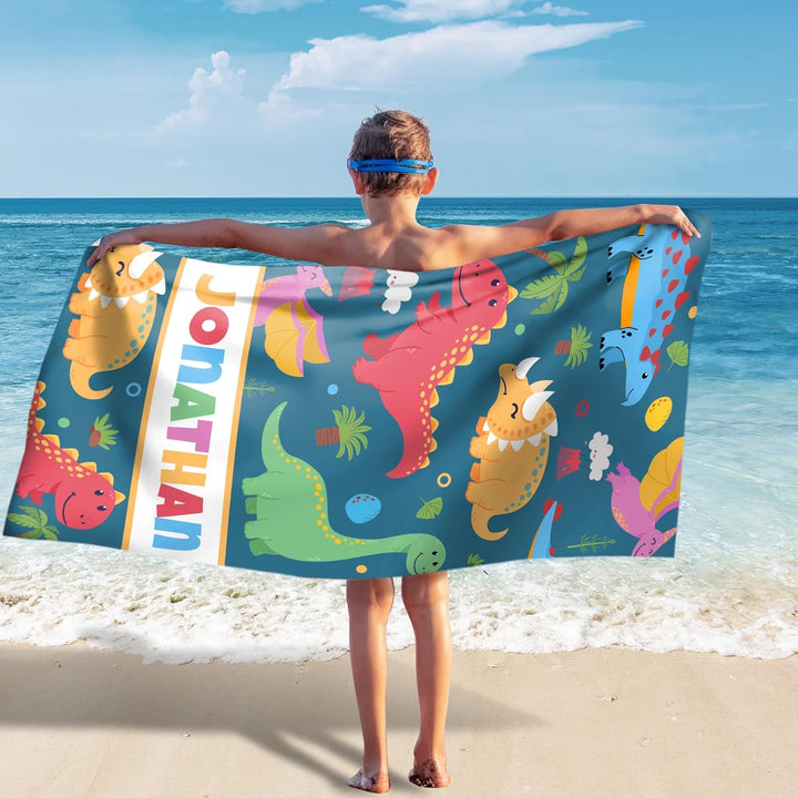 Personalized name quick-drying absorbent beach towel new style