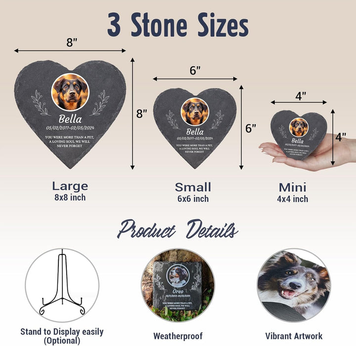 Personalized Pet Memorial Stones