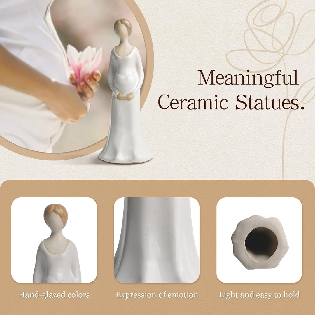 Personalized Hand-Painted Statue for Mom Porcelain Dolls for Women