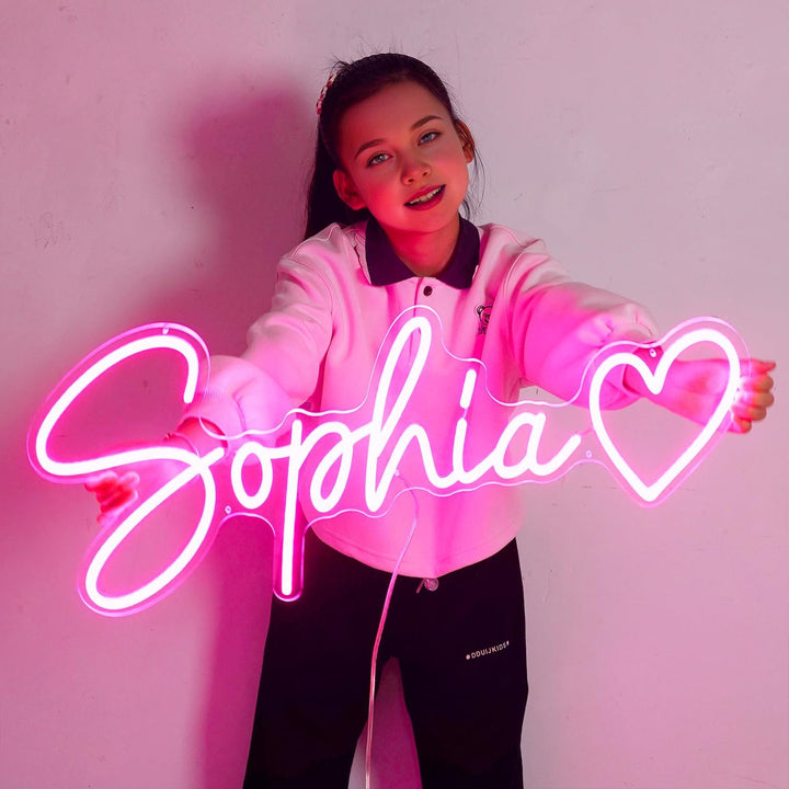 Personalized Neon Light Name Sign for Happy Birthday Gifts