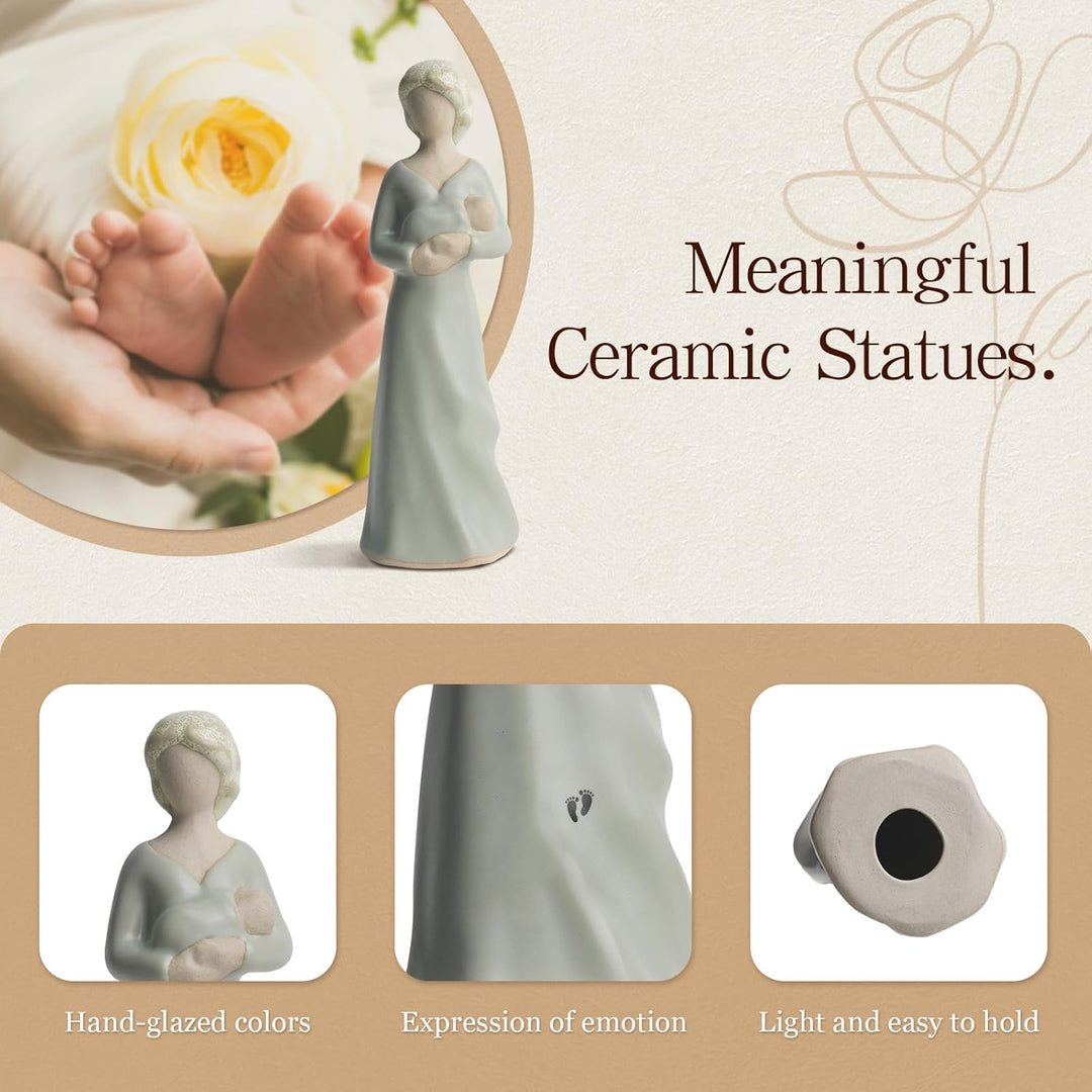 Personalized Hand-Painted Statue for Mom Porcelain Dolls for Women