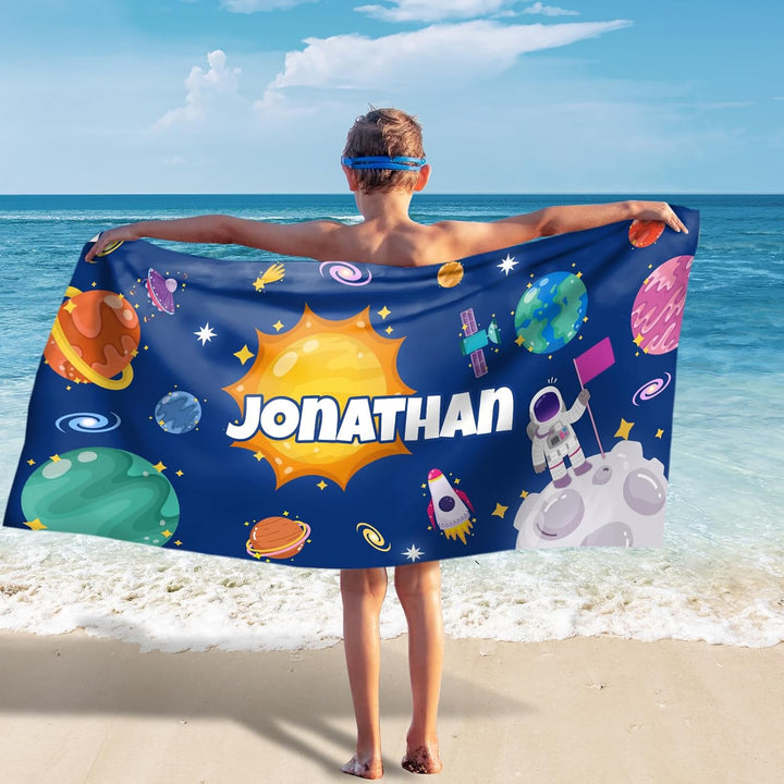 Personalized name quick-drying absorbent beach towel new style