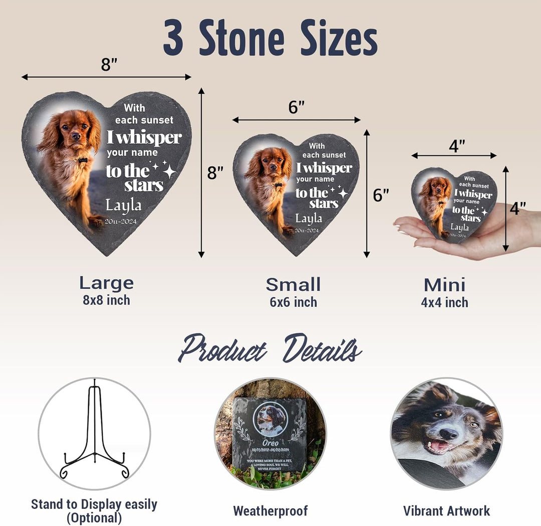 Personalized Pet Memorial Stones