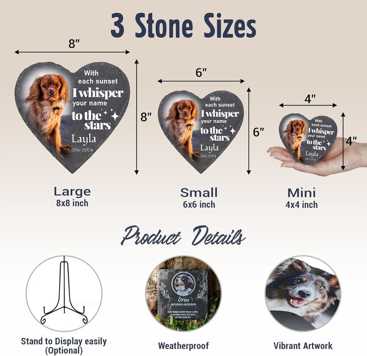 Personalized Pet Memorial Stones