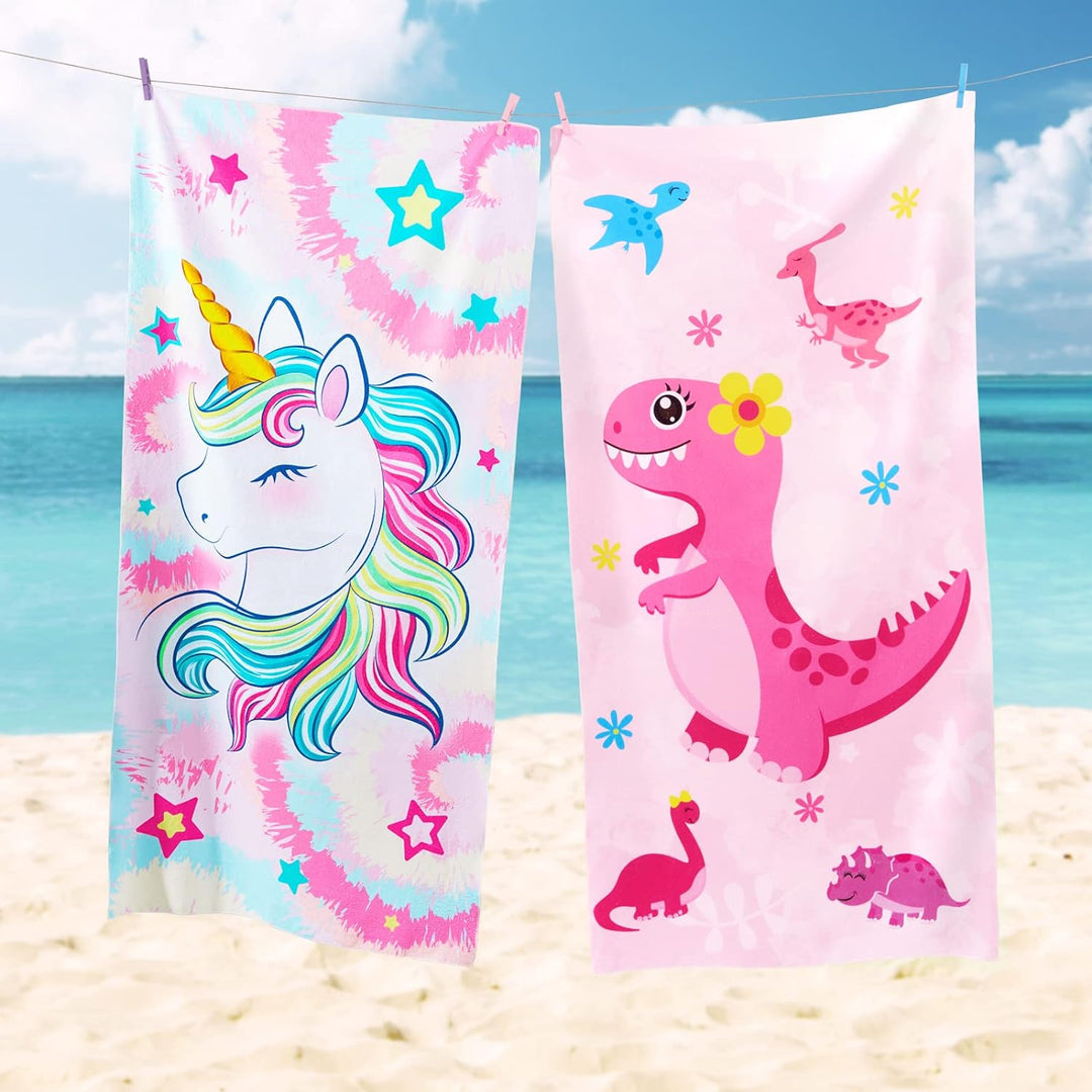 Personalized Girls Mermaid Kids Quick Dry Beach Towel