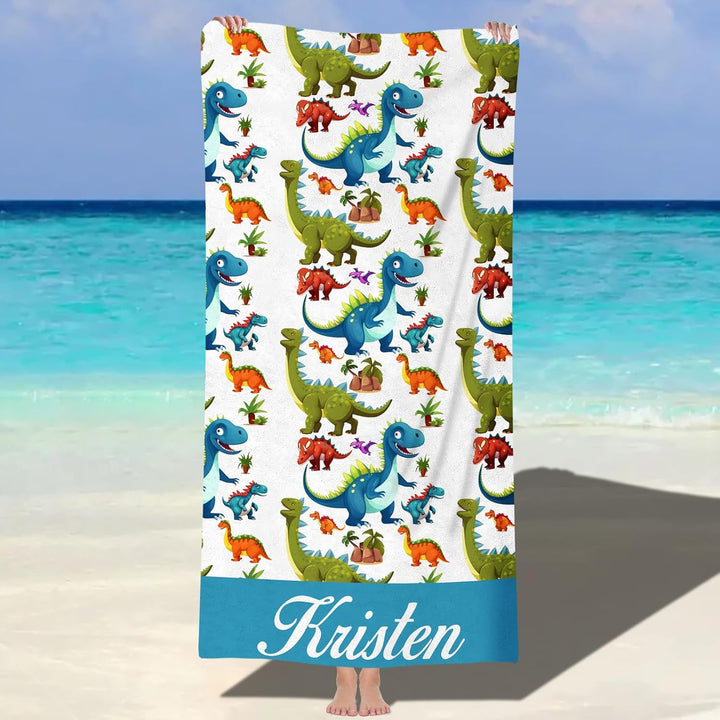 Personalized name quick-drying absorbent beach towel new style