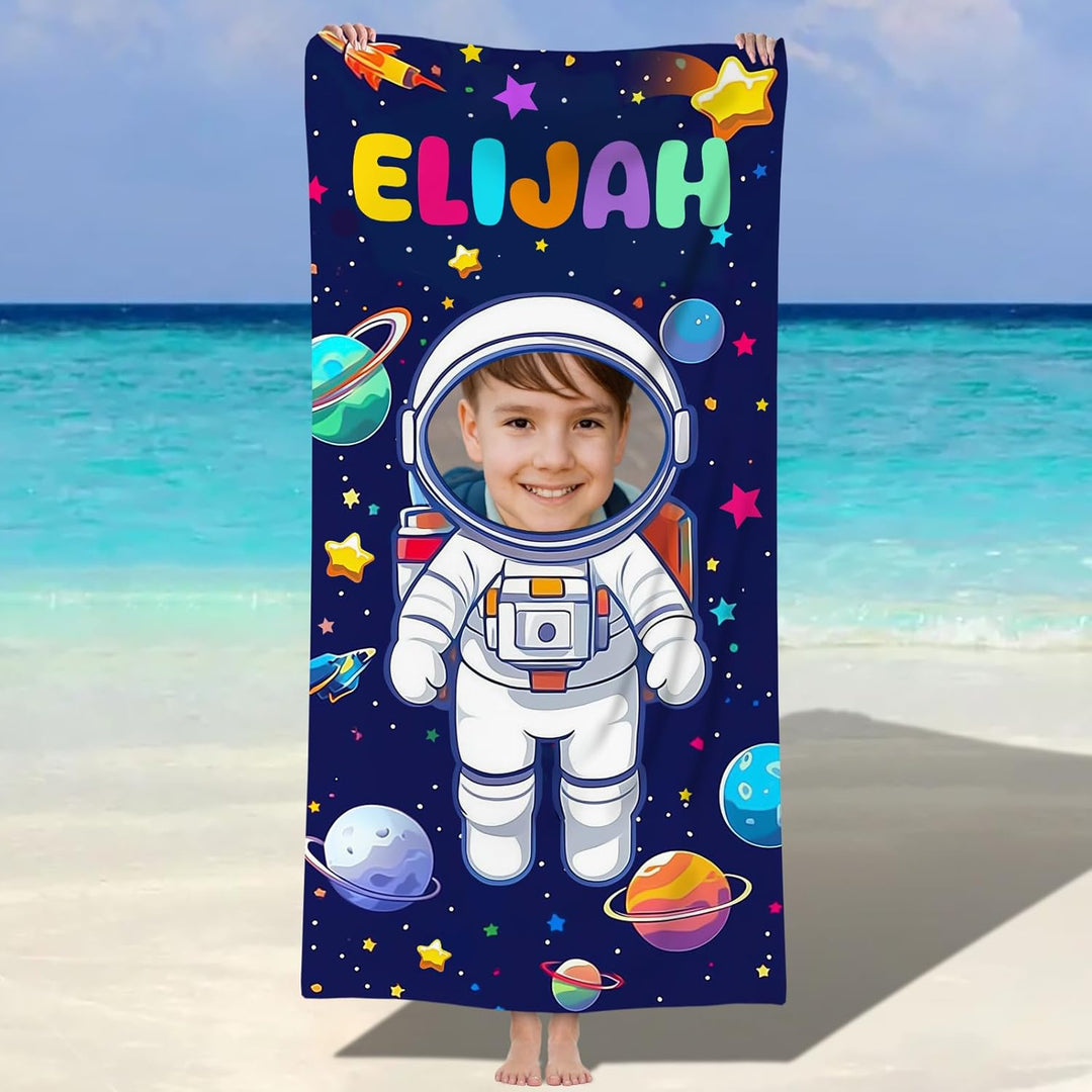 Personalized name quick-drying absorbent beach towel new style