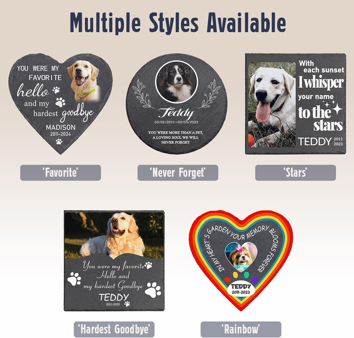 Personalized Pet Memorial Stones