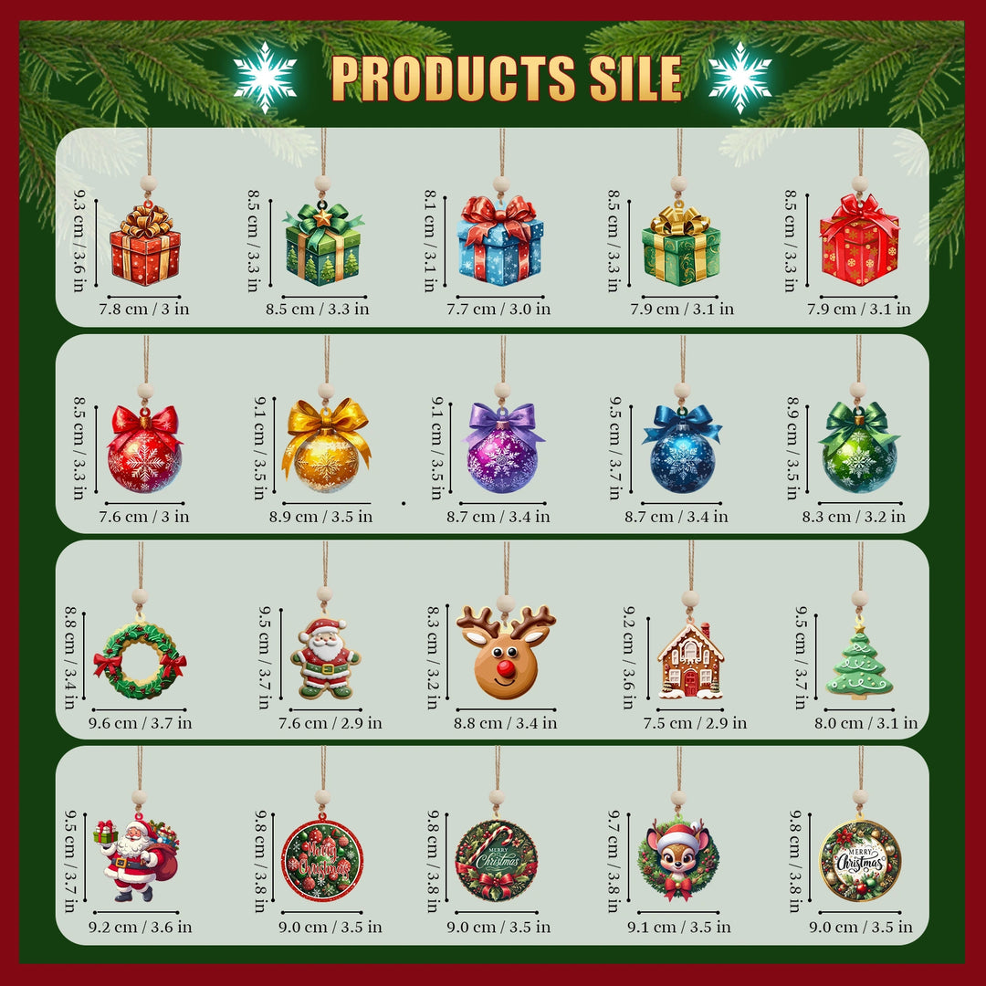 Personalized Just Married 3D Car Ornament | Custom Names & Year