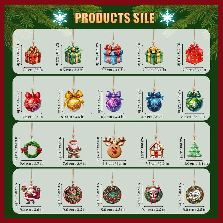 Personalized Just Married 3D Car Ornament | Custom Names & Year