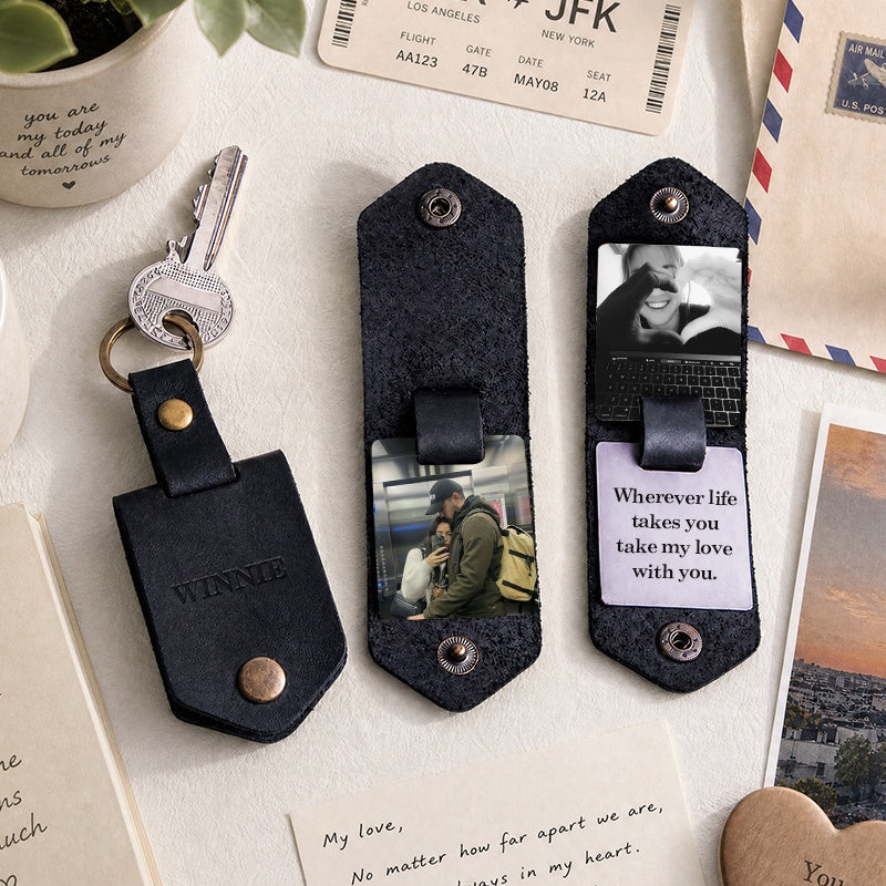 The Miles Apart Heritage Photo Keychain