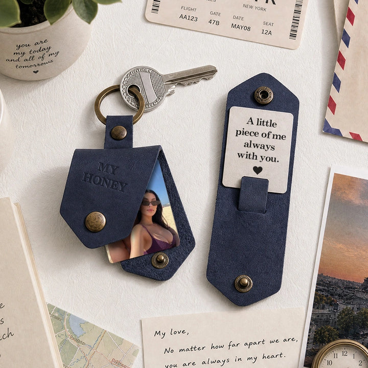 The Miles Apart Heritage Photo Keychain