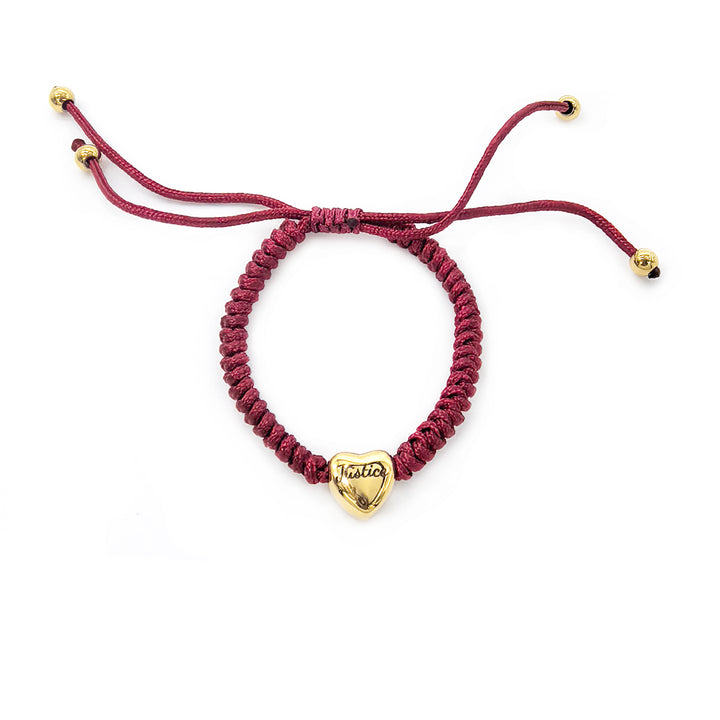 Personalized Braided Heart Name Bracelet – Custom Handmade Jewelry Gift for Her