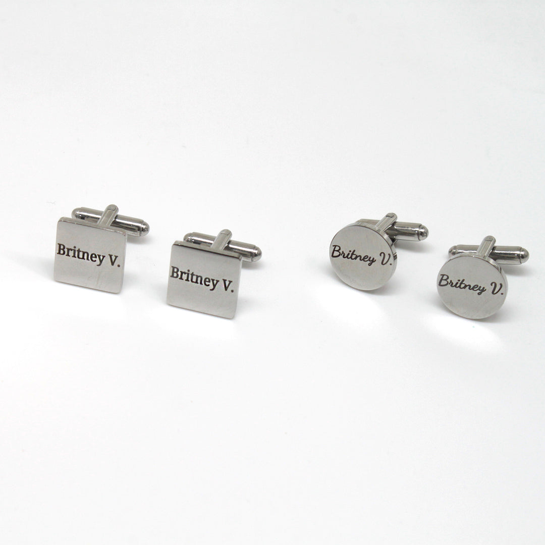 Personalized Father Cufflinks Groom Wedding Cufflinks