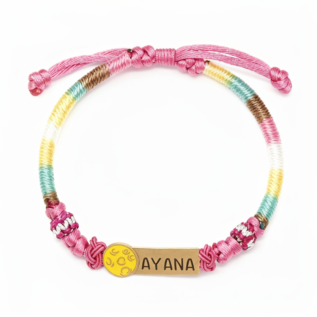 Colorful Cartoon Epoxy Name Bracelet – Personalized Jewelry for Babies & Kids
