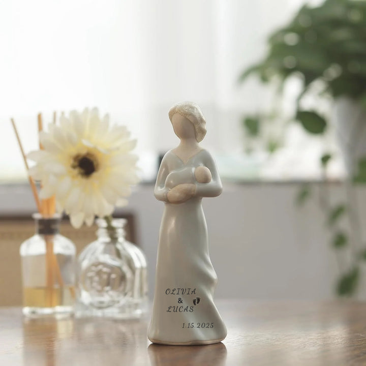 Personalized Pregnant Mom Statue - New Mom Gifts