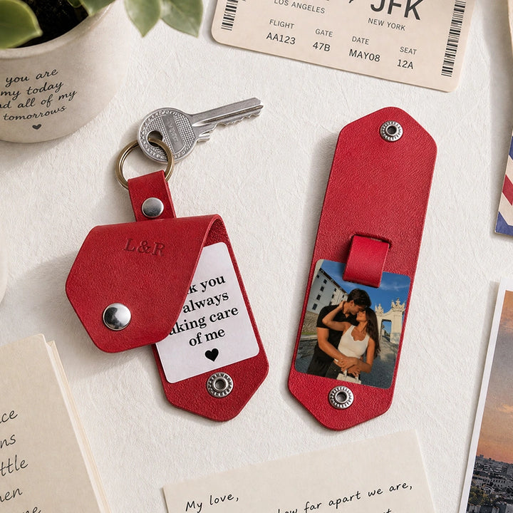The Miles Apart Heritage Photo Keychain