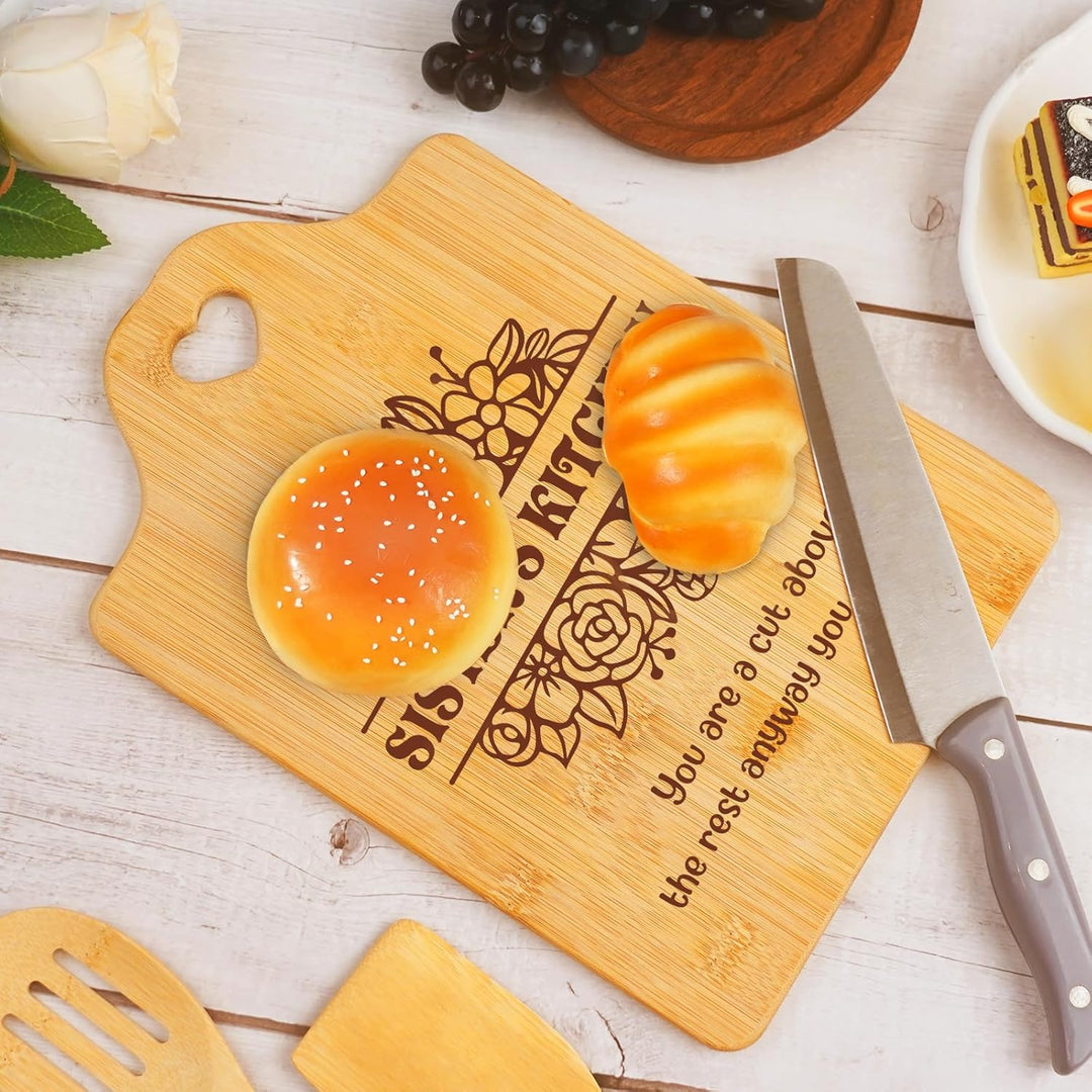 Personalized Bamboo Cutting Board Best Sister Ever Gifts