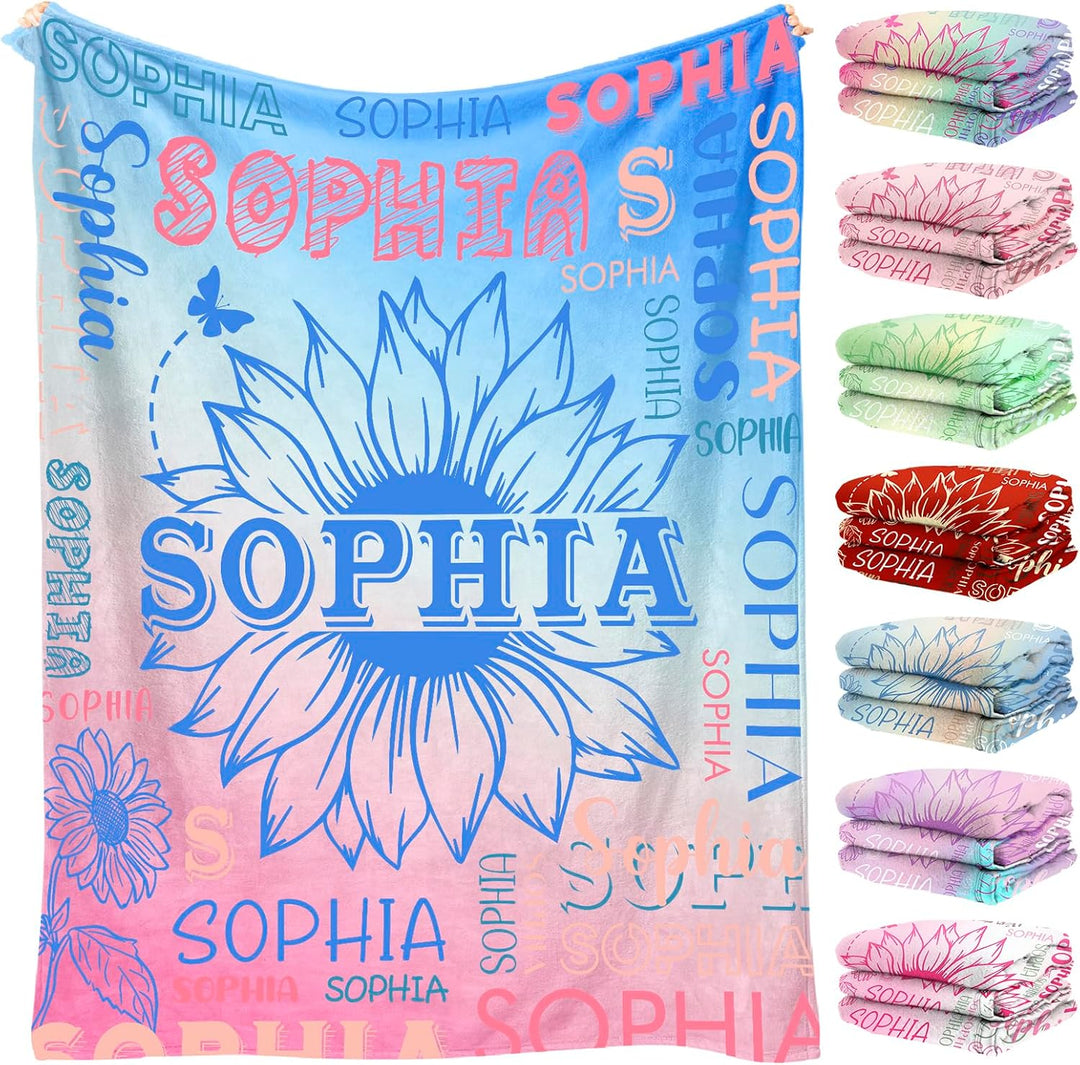 Personalized children's and adults' custom blankets with names