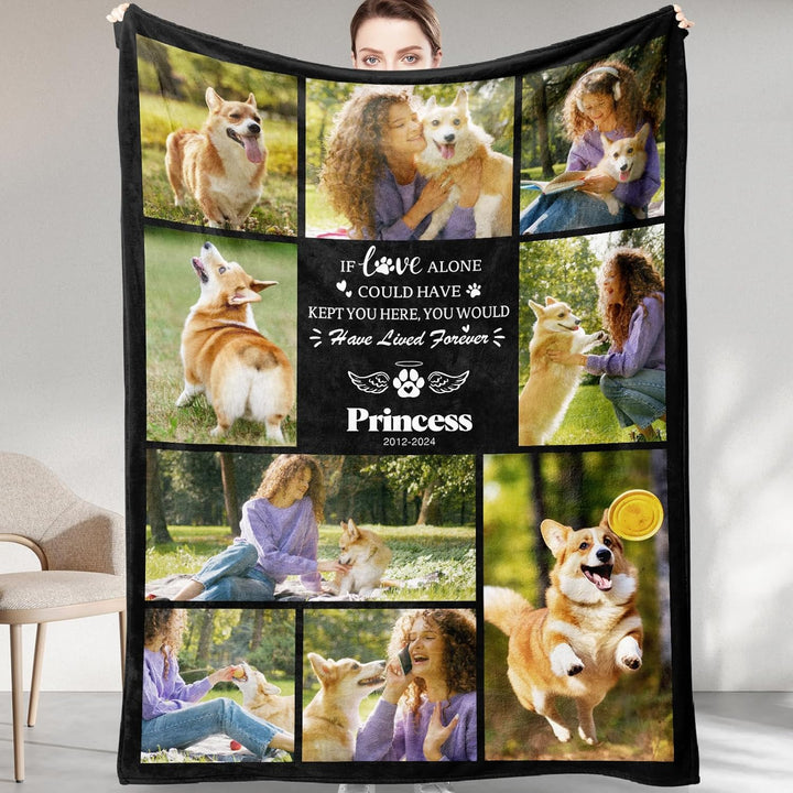 Personalized Memorial Blanket with Picture