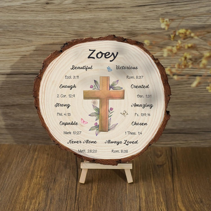 Personalized Christian Decorative Sign - Religious, Rustic