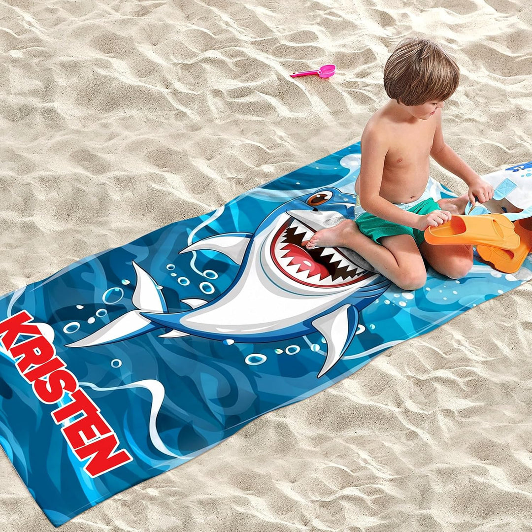 Personalized name quick-drying absorbent beach towel new style