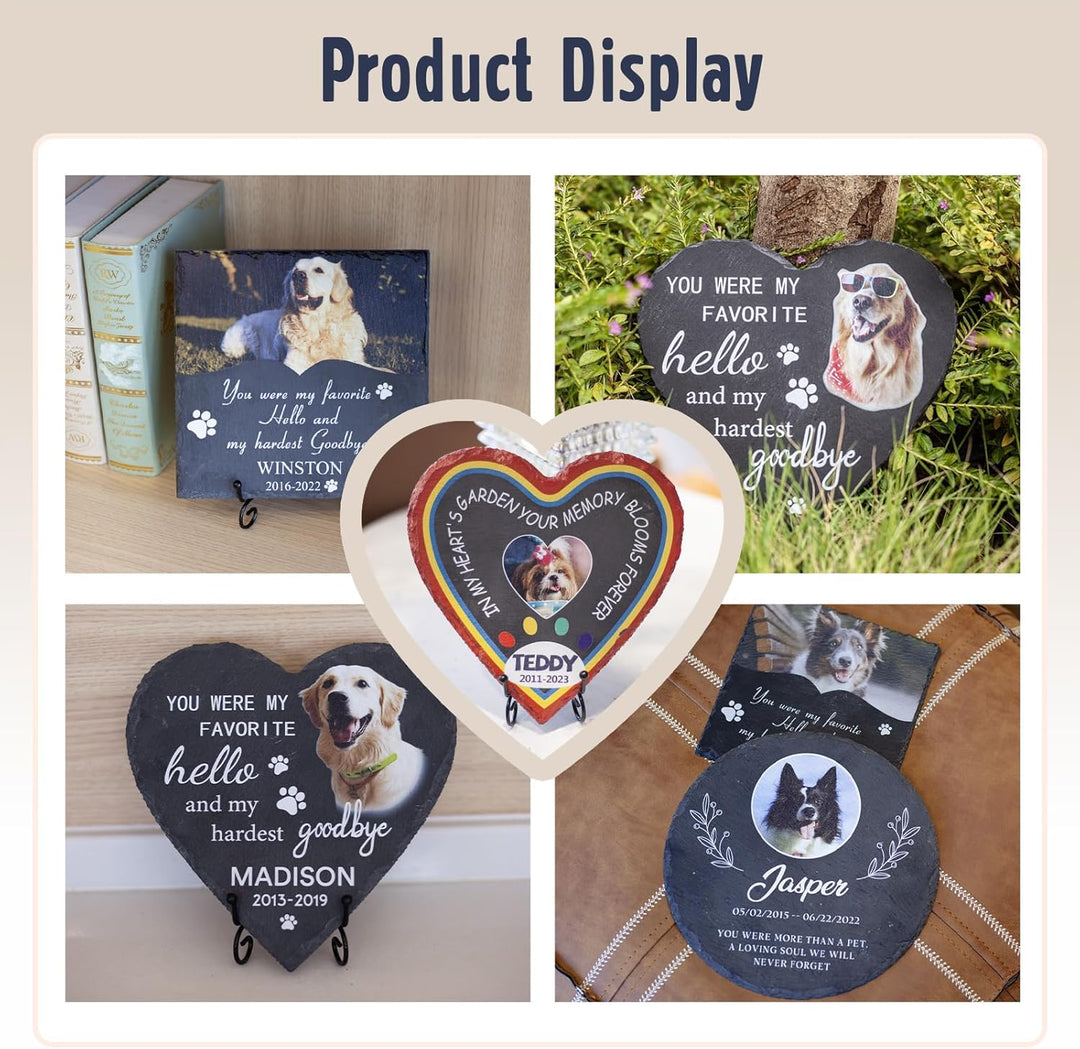 Personalized Pet Memorial Stones