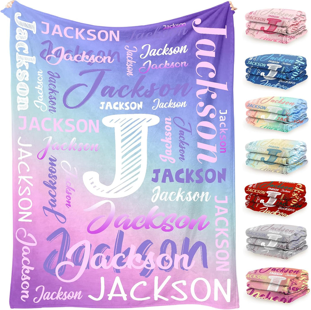 Personalized children's and adults' custom blankets with names