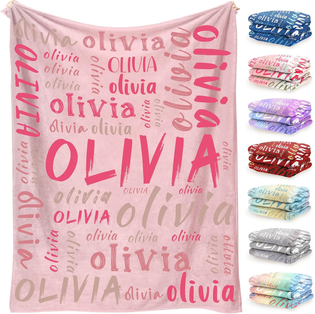 Personalized children's and adults' custom blankets with names