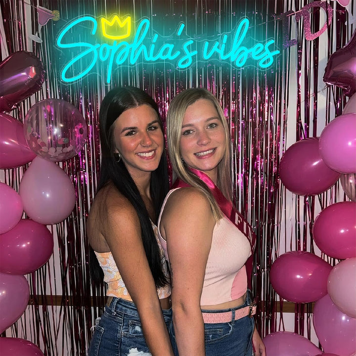 Personalized Neon Light Name Sign for Happy Birthday Gifts