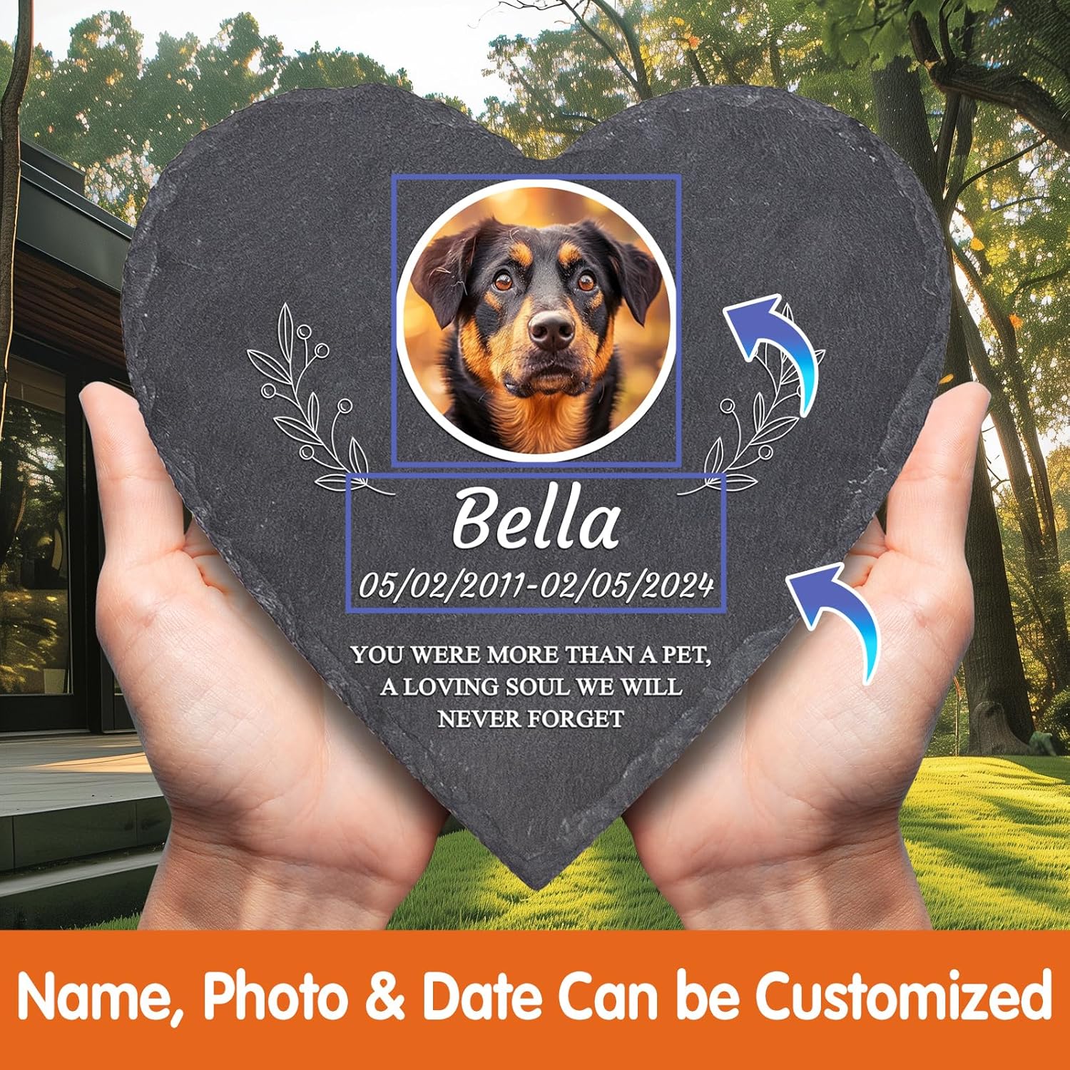 Personalized Pet Memorial Stones