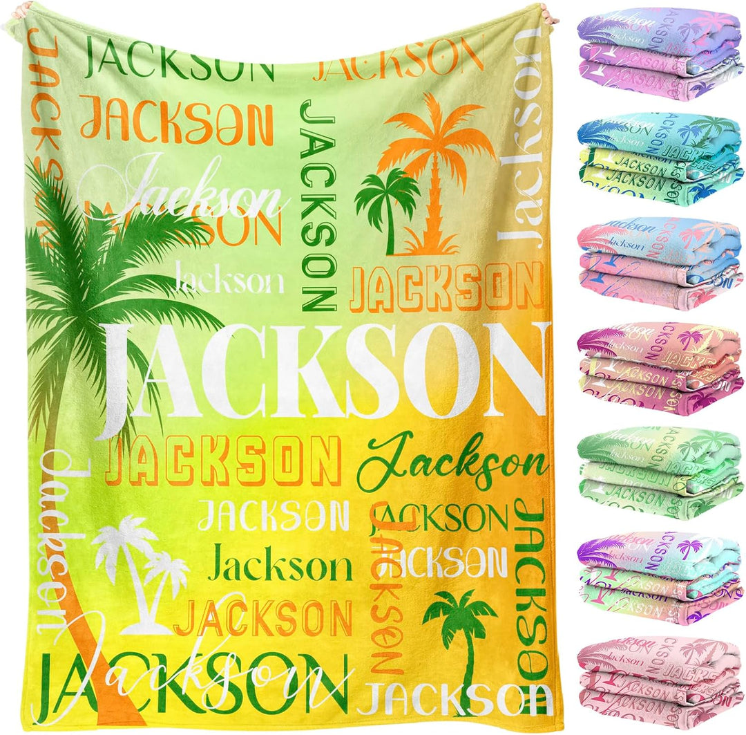 Personalized children's and adults' custom blankets with names